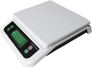 ZOCWJK Electronic Scales High Precision Digital Kitchen Weighing Scales ABS Plastic Electronic Cooking Food Scale Scales(White-30kg/1g