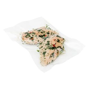 Restaurantware Fresh Hero 12 x 8 Inch Vacuum Sealer Bags 1000 Food Storage Bags - 3 mil Thick Microwavable Clear Plastic Sous Vide Bags Freezable For Storing Food Or Sous Vide Cooking
