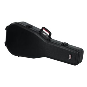 Gator Cases Molded Flight Case For Acoustic Dreadnought Guitars With TSA Approved Locking Latches; (GTSA-GTRDREAD)