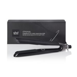 ghd Chronos Styler ― 1" Hair Straightener, 3X Faster HD Motion-Responsive Styler for One Stroke High-Definition Results that Last 24hrs, 85% More Shine, 2X Less Frizz, No Heat Damage ― Black