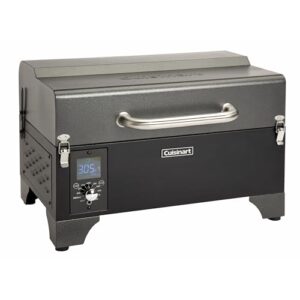 Cuisinart 8-in-1 Portable Wood Pellet Grill and Smoker, Compact for RV, Tailgates, Camping, and Backyard Cooking, Smoky Flavor, Versatile Meat Smoker
