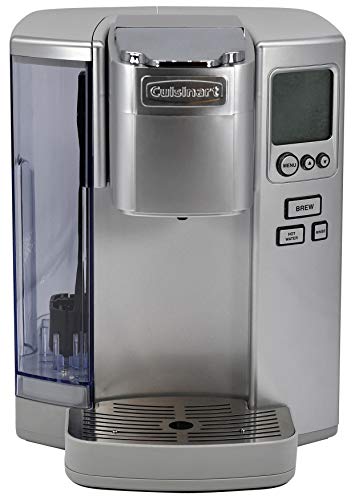 Cuisinart Coffee Maker, Single Serve 72-Ounce Reservoir Coffee Machine, Programmable Brewing & Hot Water Dispenser, Stainless Steel SS-10CGR, Light Grey