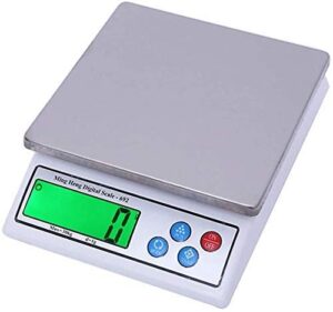 ZOCWJK Electronic Scales W1g-30kg High Precision Digital Kitchen Weighing Scales with LCD Display Tare Zero Function Scales(