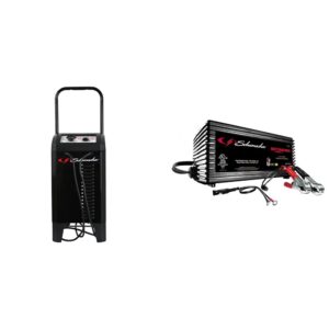Schumacher SC1445 250/50/25/10 Amp Manual Wheel Charger with Engine Start & SC1355 Fully Automatic Battery Maintainer - 1.5 Amp, 6/12V - for Car, Power Sport, or Marine Batteries