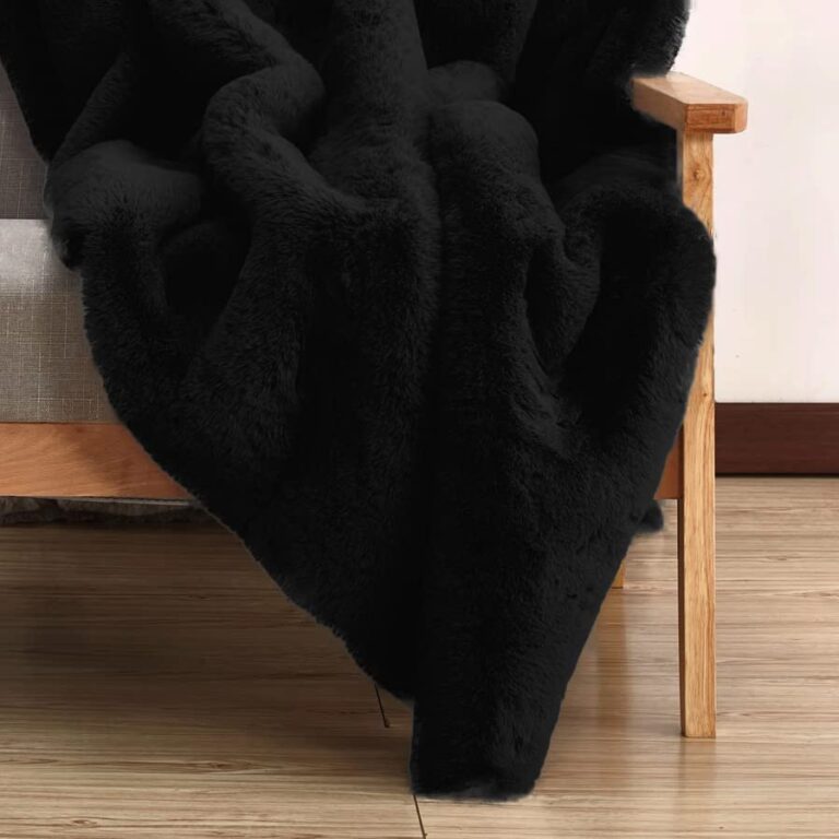 ORINOVA Black Washable Area Rugs 6x9 Rugs for Living Room Faux Rabbit Fuzzy Fur Rug for Bedroom Nursery Rugs Room Décor - Image 7