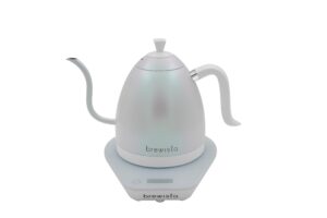 Brewista Artisan Electric Gooseneck Kettle, Water Boiler with LCD Panel, Precise Temperature Control, Fast Boiling and Keep Warm Settings for Pour-Over Coffee & Tea, Café, 1 Liter (White Iridescent)