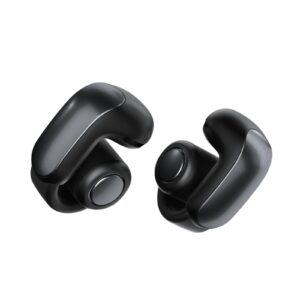 Bose Ultra Open Bluetooth Earbuds, True Wireless Earbuds with OpenAudio for Awareness, Clip On Design for Comfort, Immersive Audio, Up to 48 Hrs of Playtime, Black