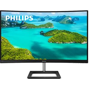 Philips 328E1CA 32'' Curved Monitor, 4K UHD, 120% SRGB, Adaptive-Sync, Speakers, VESA, 4Yr Advance Replacement Warranty