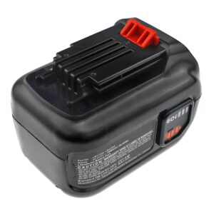 Synergy Digital Lawn Mower Battery, Compatible with Black & Decker CM2060C Lawn Mower, (Li-ion, 60V, 1500mAh) Ultra High Capacity, Replacement for Black & Decker LBX1560, LBX2560 Battery