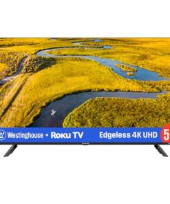 Westinghouse Edgeless Roku TV - 50 Inch Smart Television, 4K LED UHD w/HDR 10, Wi-Fi & Mobile App Connectivity, Flat Screen Compatible w/Apple Home Kit, Alexa, & Google Assistant
