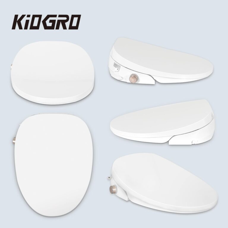 Electric Bidet Toilet Seat, Elongated V-shaped Heated Bidet with Dryer and Warm Water, Rear and Front Washing, Self-Clean Nozzle,Soft Close Toilet Seat with Remote Control, LED light and Deodorization - Image 2