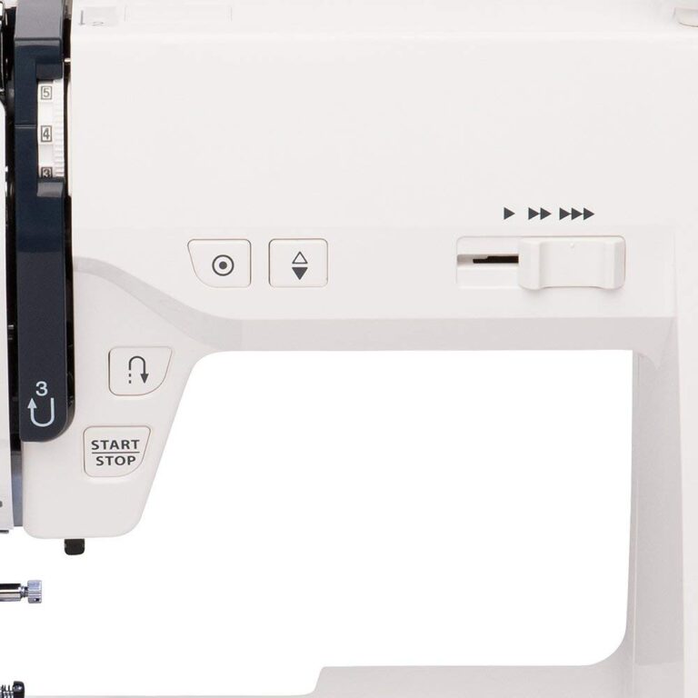 Janome JW8100 Fully-Featured Computerized Sewing Machine with 100 Stitches, 7 Buttonholes, Hard Cover, Extension Table and 22 Accessories - Image 4