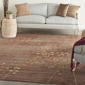Nourison Somerset Rustic Multicolor 7'9'' x 10'10'' Area-Rug, Easy-Cleaning, Non Shedding, Bed Room, Living Room, Dining Room, Kitchen (8x11)