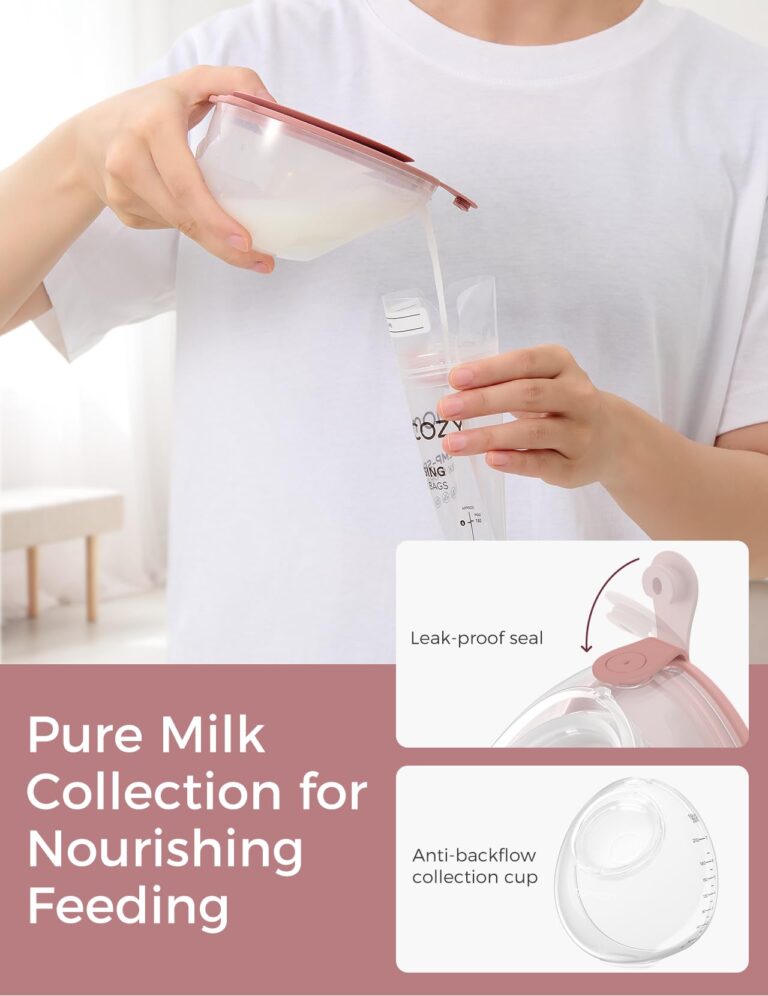 Momcozy Breast Pump BP141 Slim & Quiet,Hands-Free & Lightweight Pump with Upgraded Flange, High Efficient Electric Pump, 3 Modes|9 Levels, Hot Pink - Image 7