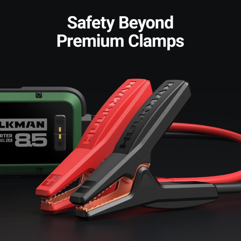 Hulkman Alpha85,Midnight Green,2000A 74Wh Smart Jump Starter,12V Portable Car Battery Booster with 3.3" Display,USB-C Power Pack,Includes 65W Wall Charger,Jumper Cables for up to 8.5L Gas/6.0L Diesel - Image 4