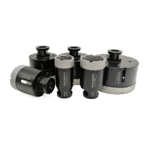 SHDIATOOL 6PCS Diamond Core Drill Bits Set for Porcelain Tile Granite Marble Stone Brick Vacuum Brazed Hole Saws 35 45 51 65 76 102mm