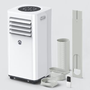 Portable Air Conditioners, 10000 BTU Air Conditioner Portable for Room up to 450 Sq. Ft., 3-in-1 Portable AC Unit with Digital Display, Remote Control, Window Installation Kit, 24H Timer, Sleep Mode