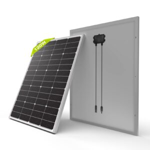 Newpowa 9BB 120W Solar Panel - High-Efficiency Monocrystalline PV Module for 24V Off Grid System, RV, Boat, Camper, Trailer, Gate Opener