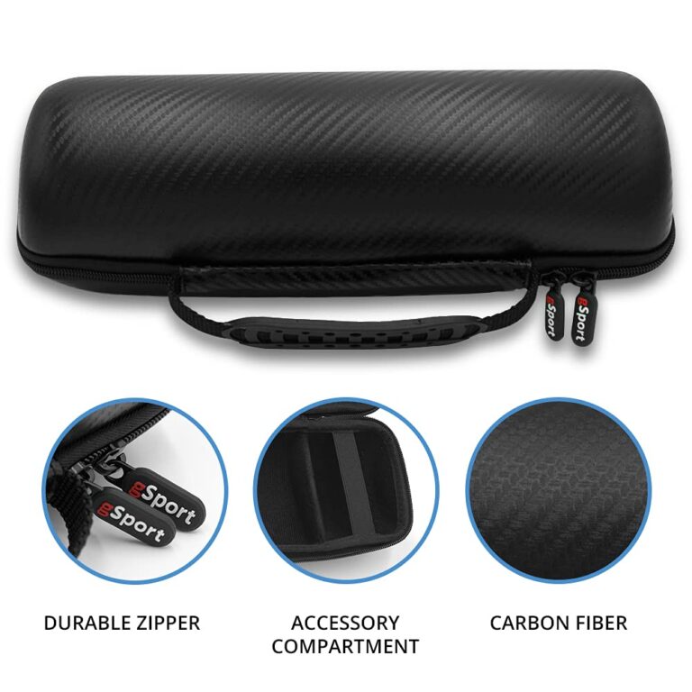 JBL Charge 5 Waterproof Portable Speaker with Built in Powerbank and gSport Carbon Fiber Case (Gray) - Image 7