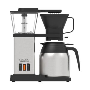 Simply Good Coffee THE BREWER - Thermal. Coffee Maker/Coffee Machine. 8 Cup Automatic Drip Pour Over Coffee Brewer. Easy To Use. Stainless Steel/Black