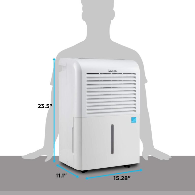 Ivation 4,500 Sq Ft Smart Wi-Fi Energy Star Dehumidifier with App, Continuous Drain Hose Connector, Programmable Humidity, 2.25 Gal Reservoir for Medium and Large Rooms (4,500 Sq Ft) - Image 3