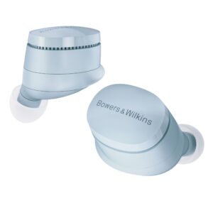 Bowers & Wilkins Pi6 Wireless Earbuds (Glacier Blue), in-Ear Bluetooth Earphones with aptX Adaptive & 12mm Drivers, Bespoke Active Noise Cancelling Earbuds, 3 Built-in Mics, 15-Min Quick Charging