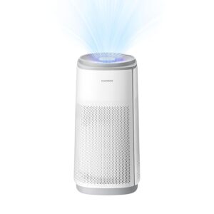 CUCKOO True HEPA Air Purifier for Large Room Up to 2,256 sq. ft., Advanced 5-Stage Filter with UV-C Light and Activated Carbon, Air Purifiers for Home with Quiet Sleep Mode, White (CAC-K1910FW)