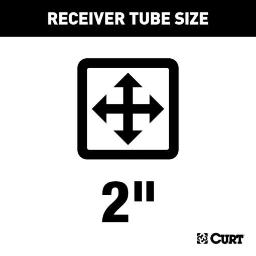 CURT 13534 Class 3 Trailer Hitch, 2-Inch Receiver, Compatible with Select Toyota Highlander , Black - Image 8