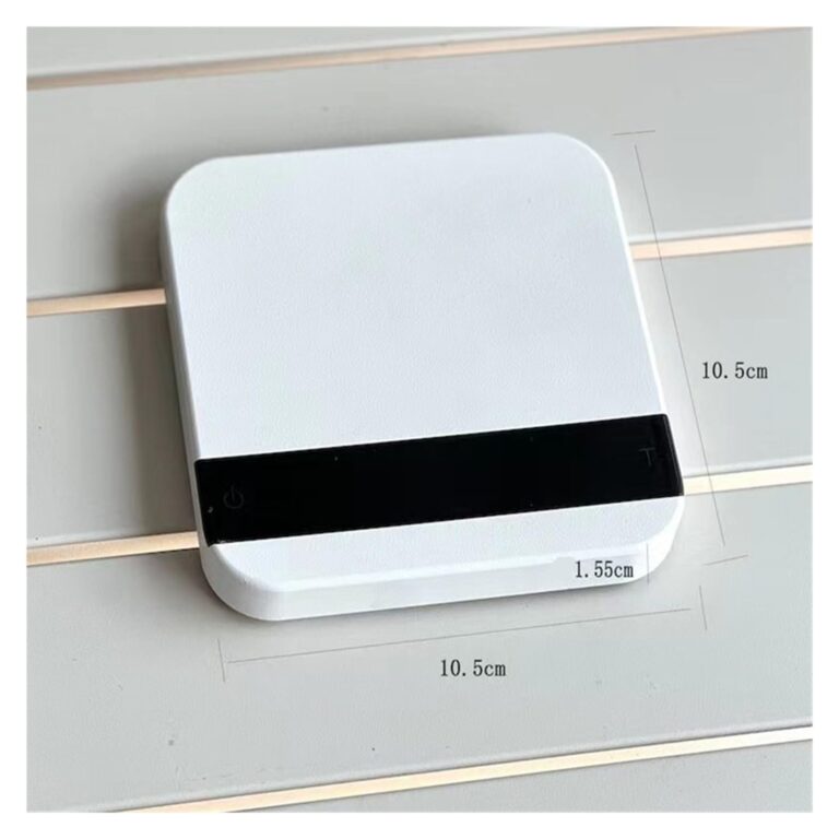 ZOCWJK Coffee Electronic Scale LED Intelligent Kitchen Scale with Time USB Mini Multi-Function Timer 2kg/0.1g(White - Image 3