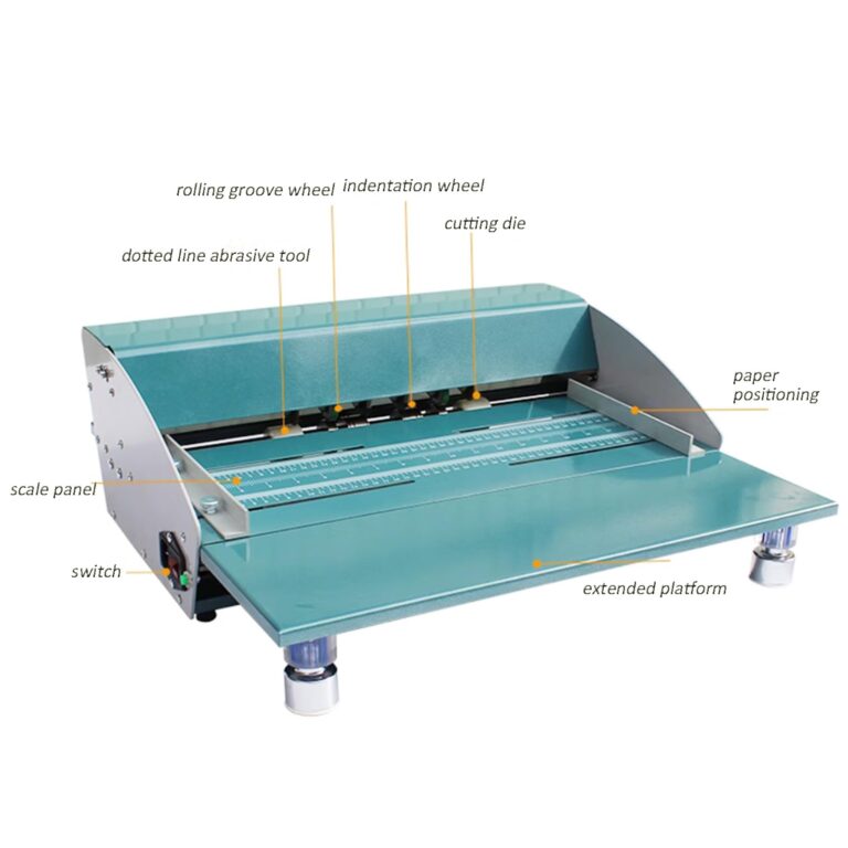 INTBUYING Electric Paper Creasing Machine 110V 3 in 1 Creaser with Extend Bench 18 Inch Paper Creaser Folding Machine - Image 6