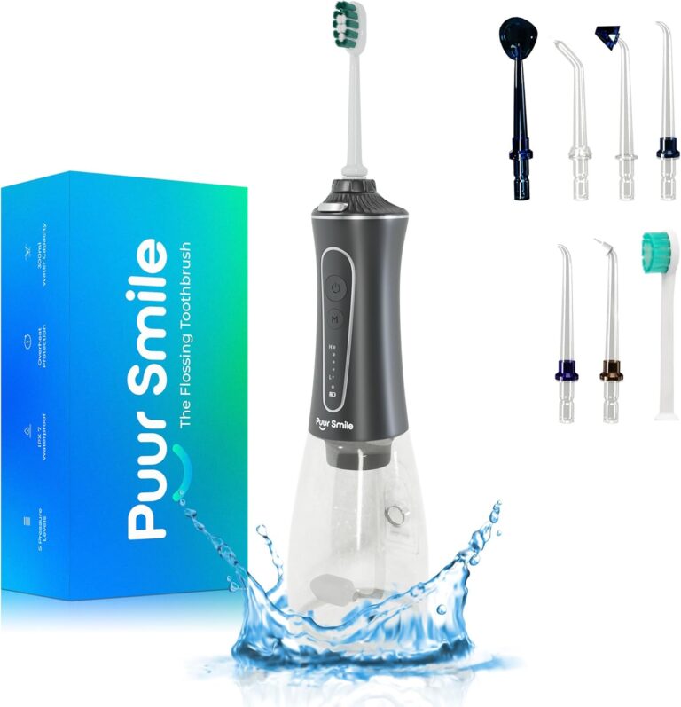 Professional Water Flosser - Advanced Dental Care for a Healthier Mouth, Gum, and Teeth - IPX7 Waterproof Oral Irrigator | 7 Replacement Tips, Travel-Friendly, Rechargeable - Oral Hygiene (2 Pack) - Image 4