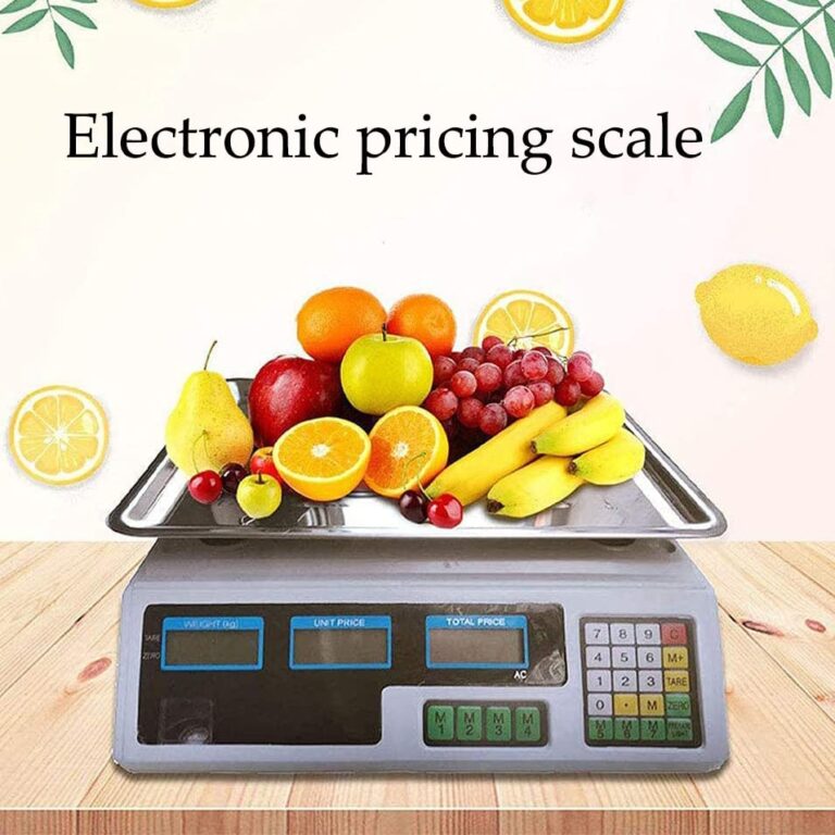 ZOCWJK Electronic Scales Digital Kitchen Scales,Commercial Price Scales Shop Weighing Scales Vegetable Scales with LCD Display for Retail Outlet Store,Kitchen,Food,Meat and(White - Image 7