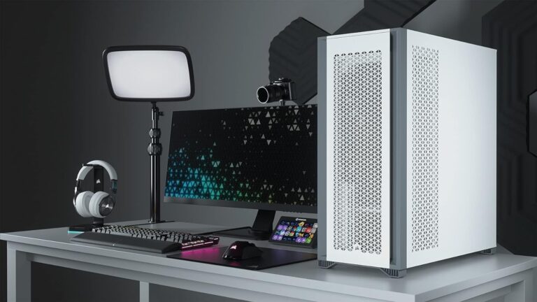 CORSAIR 7000D AIRFLOW Full-Tower ATX PC Case – High-Airflow Front Panel – Spacious Interior – Easy Cable Management – 3x 140mm AirGuide Fans with PWM Repeater Included – White - Image 6