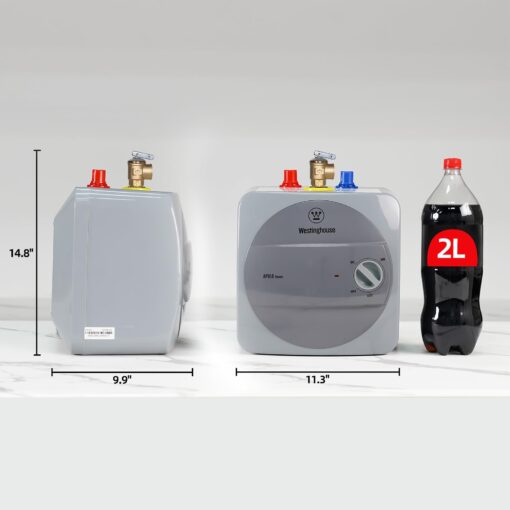 Westinghouse Electric Mini Tank Water Heater, 1.3 Gallon Point of Use Instant Hot Water Heater 120V 1440W, Small Hot Water Heater, Under Sink, Wall or Floor Mounted, Easy to Install - Image 2