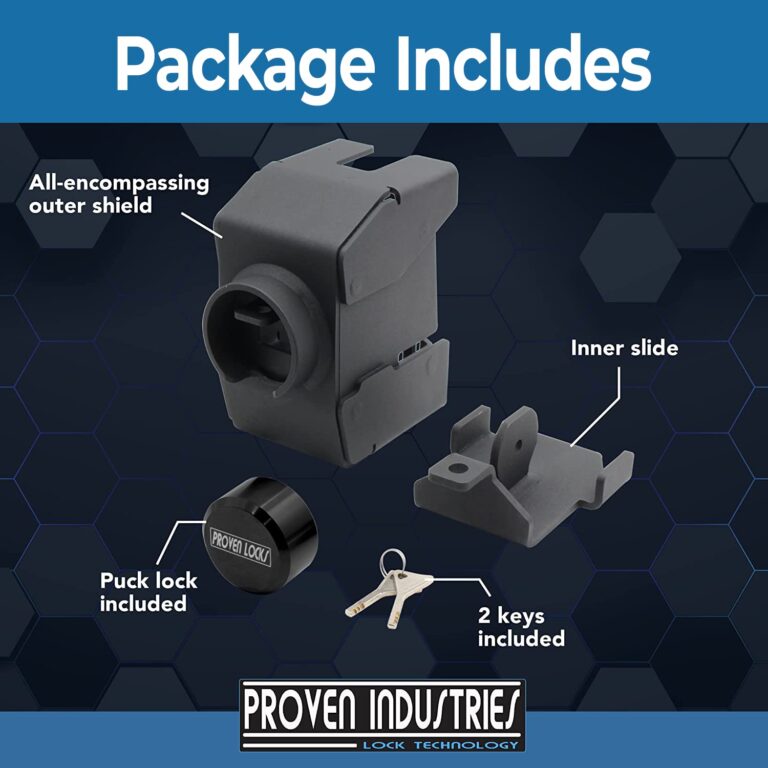 Proven Industries Model 2517-D Trailer Lock, Fits Stamped Demco-Style 2 5/16-Inch Couplers, Secures Safety Chains, Made in The USA, (Black) - Image 5