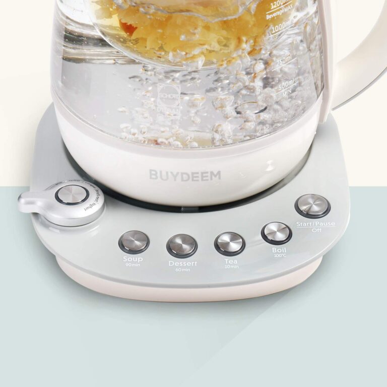 BUYDEEM K2683 Health-Care Beverage Tea Maker and Kettle, 9-in-1 Programmable Brew Cooker Master, 1.5 L, Spruce Blue - Image 3