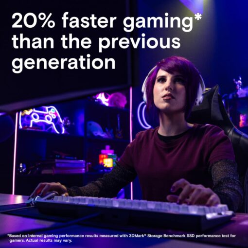 Crucial T700 1TB Gen5 NVMe M.2 SSD with Heatsink - Up to 11,700 MB/s - DirectStorage Enabled - CT1000T700SSD5 - Gaming, Photography, Video Editing & Design - Internal Solid State Drive - Image 3