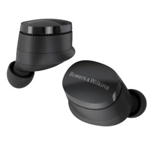 Bowers & Wilkins Pi6 Wireless Earbuds (Storm Grey), in-Ear Bluetooth Earphones with aptX Adaptive & 12mm Drivers, Bespoke Active Noise Cancelling Earbuds, 3 Built-in Mics, 15-Min Quick Charging