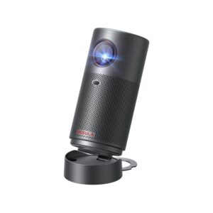 NEBULA Capsule Air Google TV Projector, Officially Licensed Netflix, 720p Smart Mini Projector with Wi-Fi and Bluetooth, 2 Hours of Playtime, Dolby Digital, Ultra Portable for Any Space