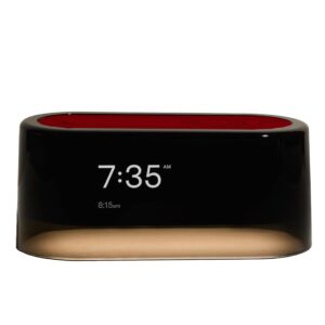 Loftie Smart Alarm Clocks for Bedrooms - Sound Machine Smart Alarm Clock w/Light, Bluetooth Speaker, White Noise, Nature Sound, Nightlight, Blackout Mode Alarm Clock, Smart Clock (Cherry)