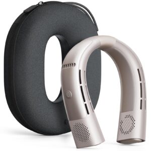 TORRAS COOLiFY 2S Neck Fan [2025 Upgraded], 28H Extended Battery Life, Neck Fans that Blow Cold Air, APP Control, Portable Neck Fan, Neck Air Conditioner for Travel, Work, Hiking. Apricot