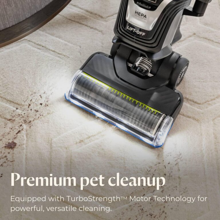 Bissell Pet Hair Eraser Turbo Lift-Off Vacuum, w/Self-Cleaning Brush Roll, HEPA Filtration, Powerful Pet Hair Pickup with TurboBrush Pivot Tool & LED-lit dusting Brush & Crevice Tool, 3774F - Image 6