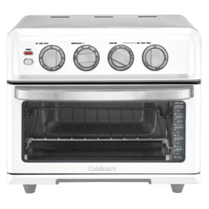 Cuisinart Air Fryer + Convection Toaster Oven, 8-1 Oven with Bake, Grill, Broil & Warm Options, White, TOA-70W