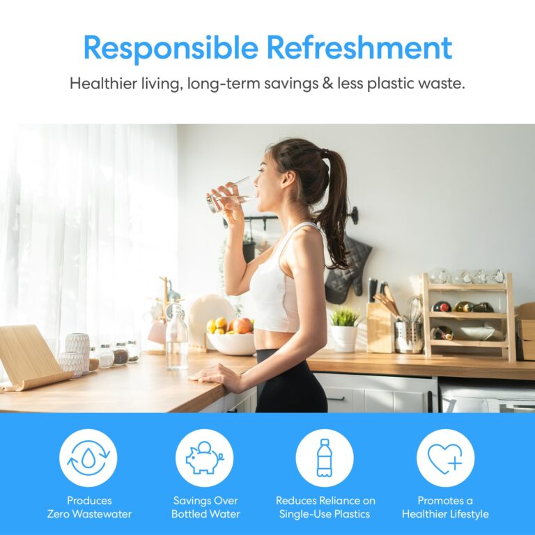 Brio Bottom Loading Water Cooler Dispenser for 5 Gallon Bottles - 3 Temperatures with Hot, Room & Cold Spouts, Child Safety Lock, LED Display with Empty Bottle Alert, Stainless Steel - Image 4