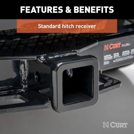 CURT 13530 Class 3 Trailer Hitch, 2-Inch Receiver, Compatible with Select Toyota Highlander, Lexus RX330, RX350, RX400h , Black - Image 6