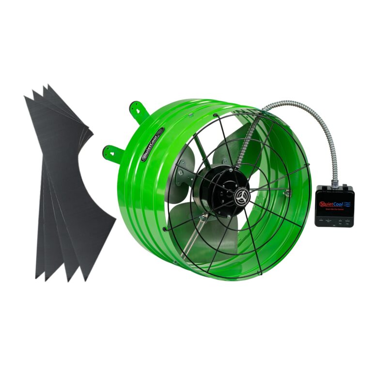 Quietcool AFG SMT ES-3.0 Smart Attic Fan for Gable Vents - Up to 2801 CFM - As low as 22 Watts - Smart App Control - Thermostat and Humidistat - 20ft Power Cord - Plug-and-play - Three Speed - Image 5