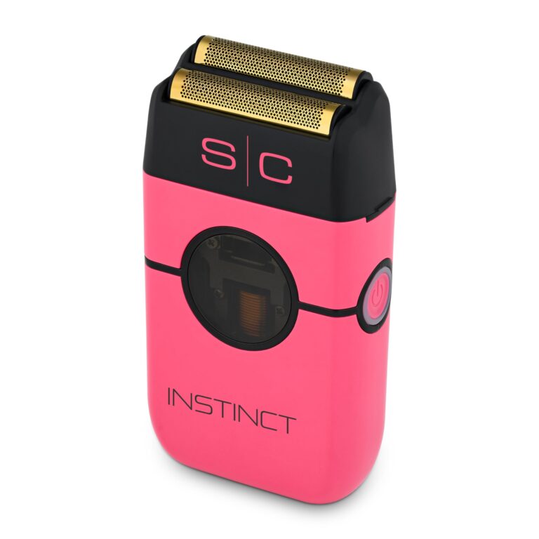 StyleCraft Instinct Metal Cordless Double Foil Shaver with IN2 Vector Motor Intuitive Torque Control, USB-C Rechargeable (Pink) - Image 5