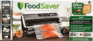 FoodSaver 2-in-1 Vacuum Sealing System with Starter Kit, reg, Silver