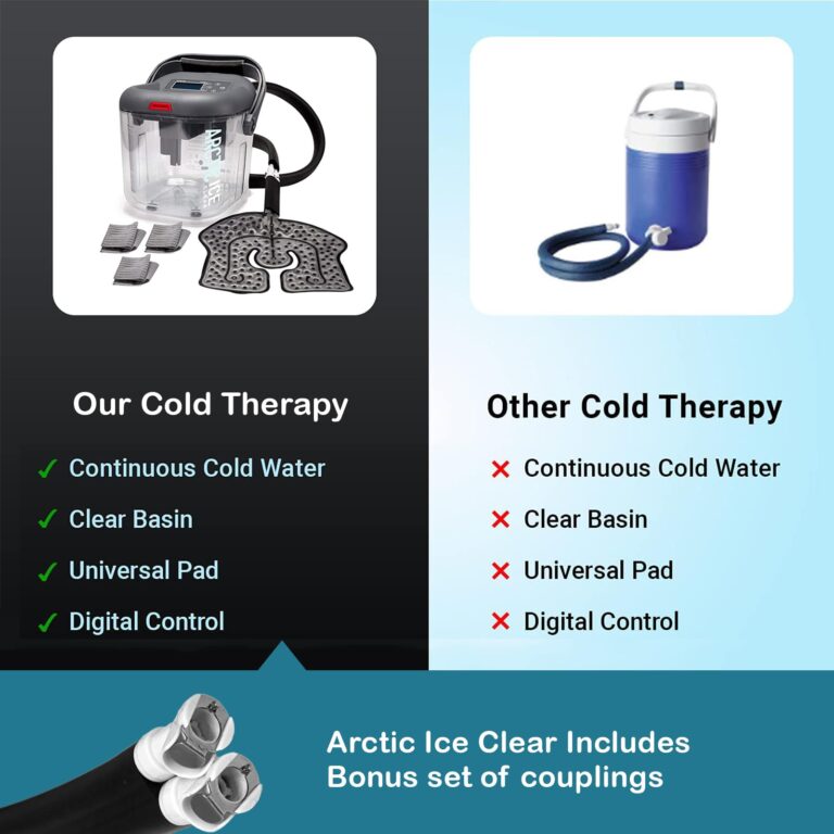 Circulating Cold Water Therapy Ice Machine Gen 2 by Arctic Ice Clear – for Knee, Elbow, Shoulder, Back Pain, Swelling, Sprains, Injuries (Arctic Ice Clear) (with Universal Pad) - Image 3
