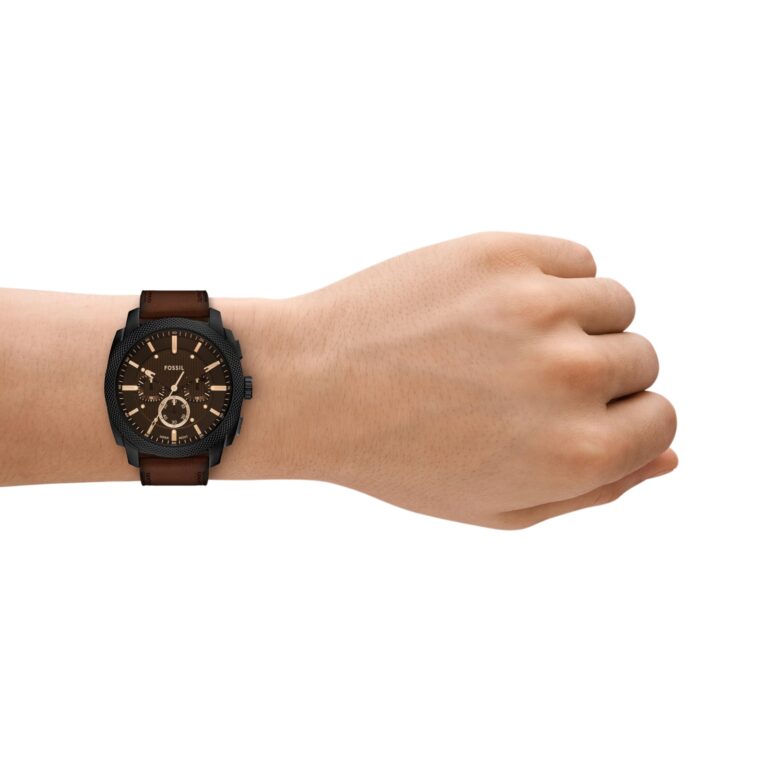 Fossil Men's Machine Chronograph Brown Leather Watches - Image 5